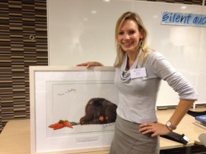 Shelly with Bruce Whatley print