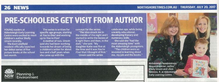 July 20_NorthShoreTimes_ELC author visit